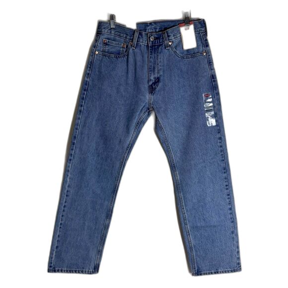Levis 505 Jeans Mens 32x30 Blue Regular Fit Straight Leg Denim Classic Style - Picture 1 of 6